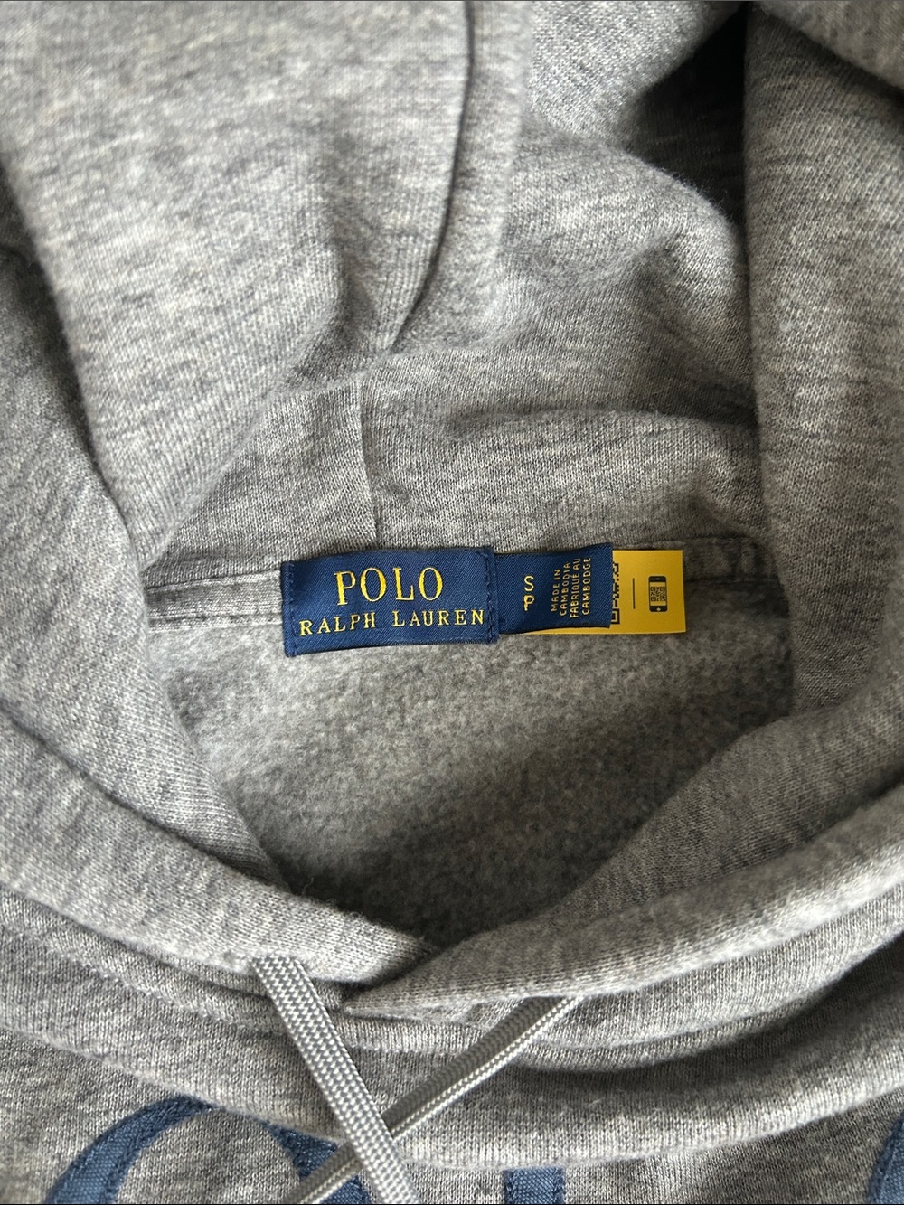 Polo by Ralph Lauren Gray Logo Hoodie - Women’s SMALL Pullover Sweatshirt - Picture 2 of 6